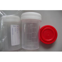 CE Approved 60ml Labeled Specimen Container